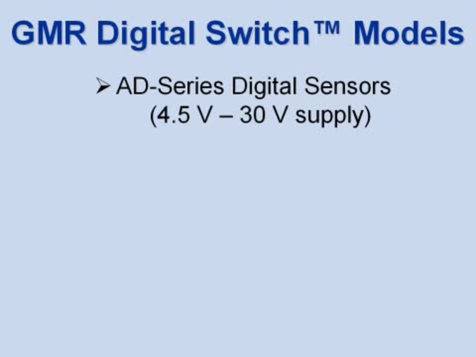 GMR Switch Sensor Demonstration