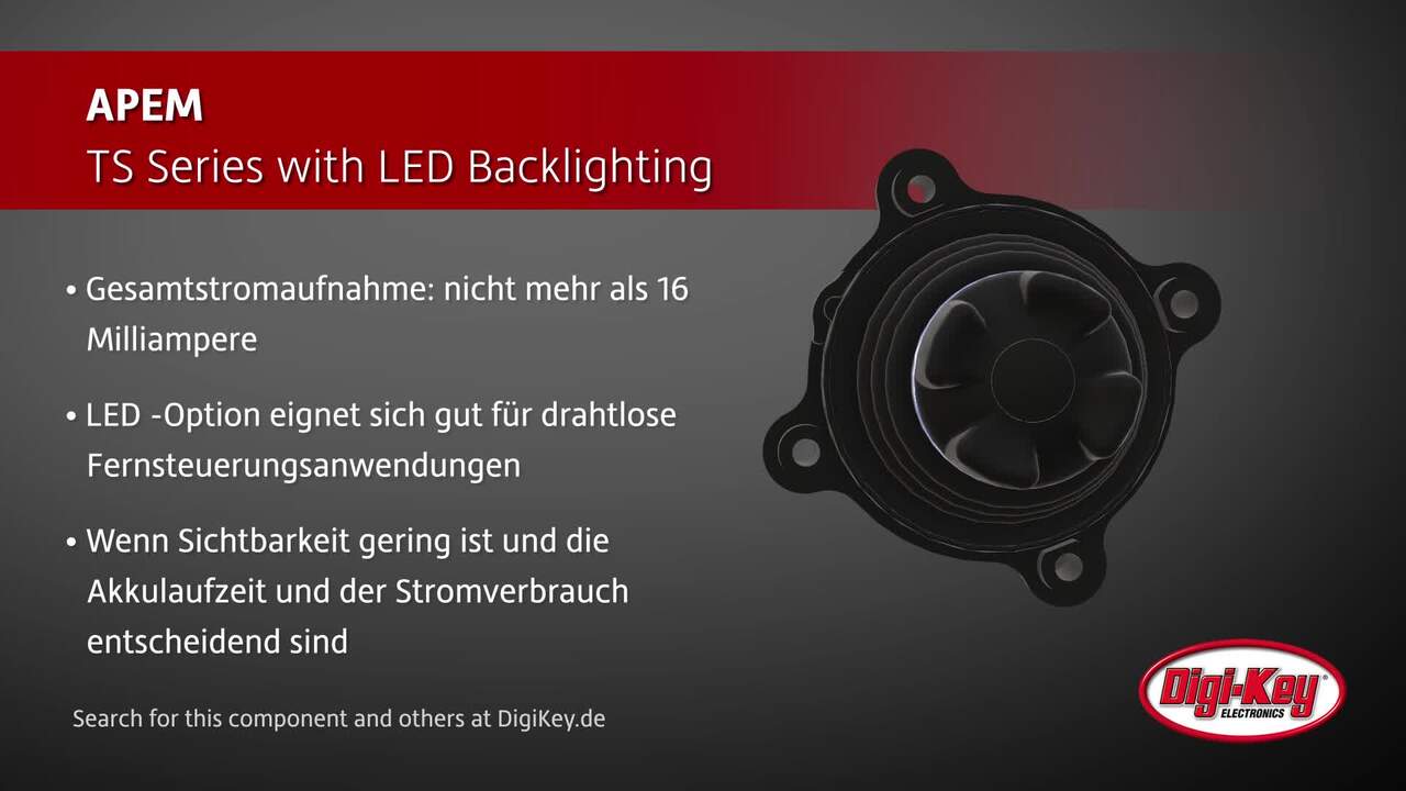 APEM TS Series with LED Backlighting | Digi-Key Daily