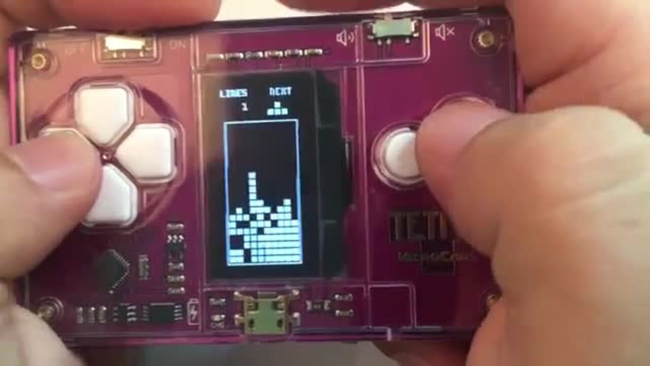 Tetris® MicroCard - Arduboy Games