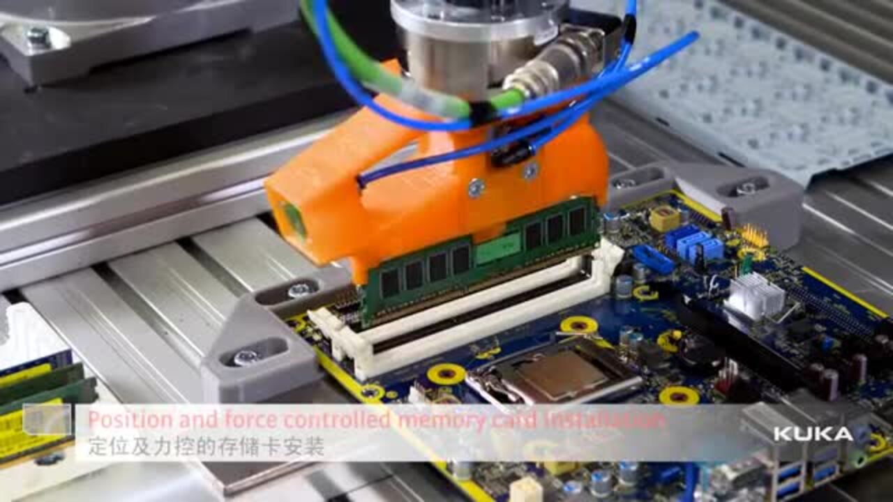 Fast Robotic Assembly of CPU and Memory Modules on a Circuit Board