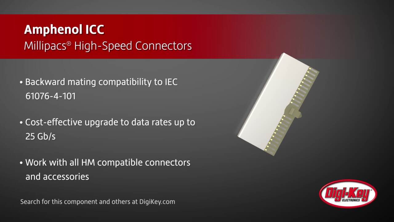 Amphenol ICC Millipacs® High-Speed Connectors | Digi-Key Daily