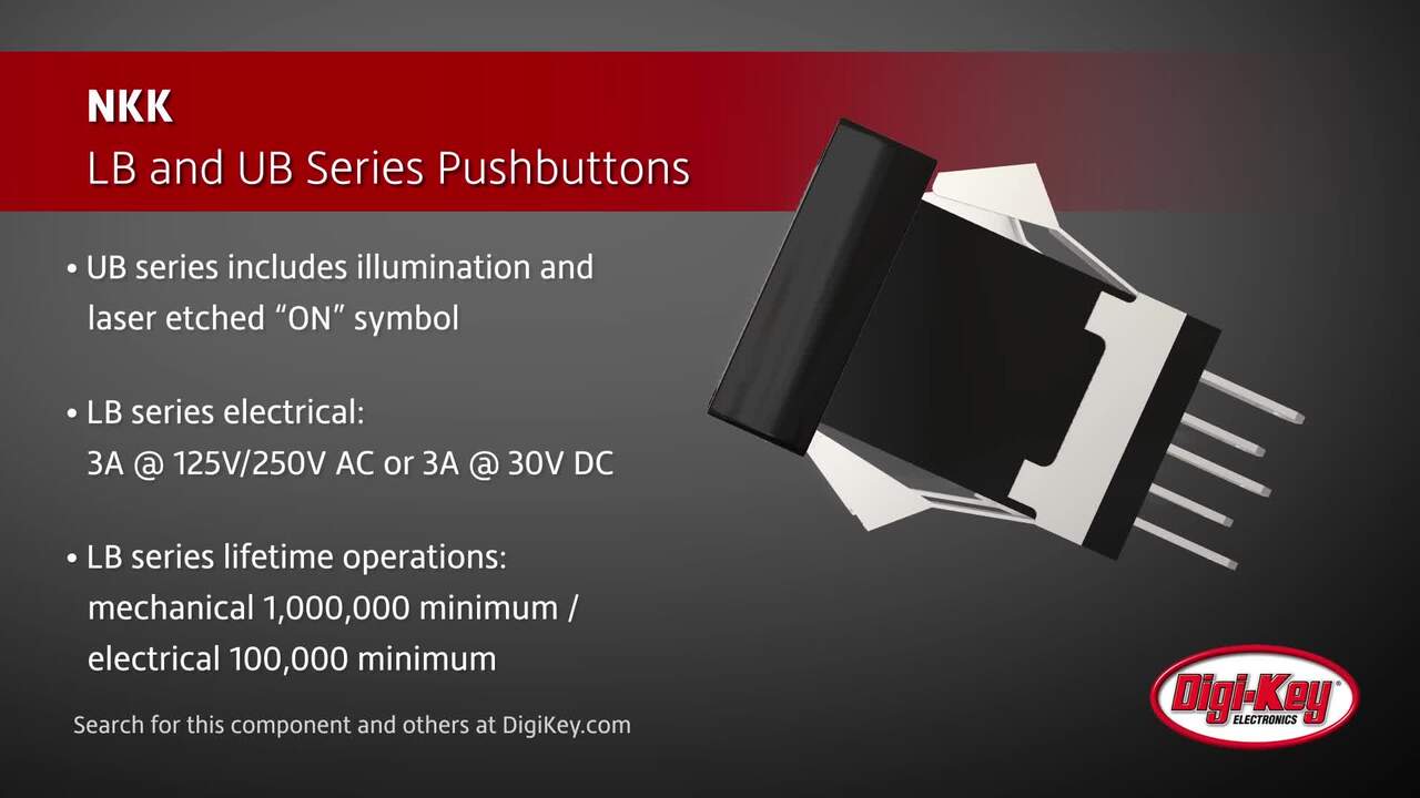 NKK LB and UB Series Pushbuttons | DigiKey Daily