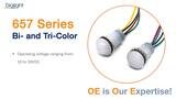 Dialight 657 Series Bi- and Tri-Color Panel Mount Indicators