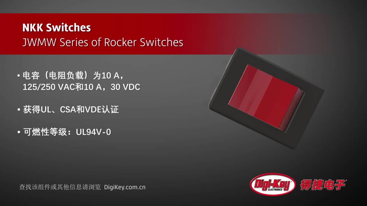 NKK Switches JWMW Series Rocker Switches | DigiKey Daily