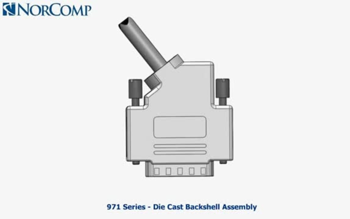 NorComp - 971 Series Die Cast Backshell Assembly