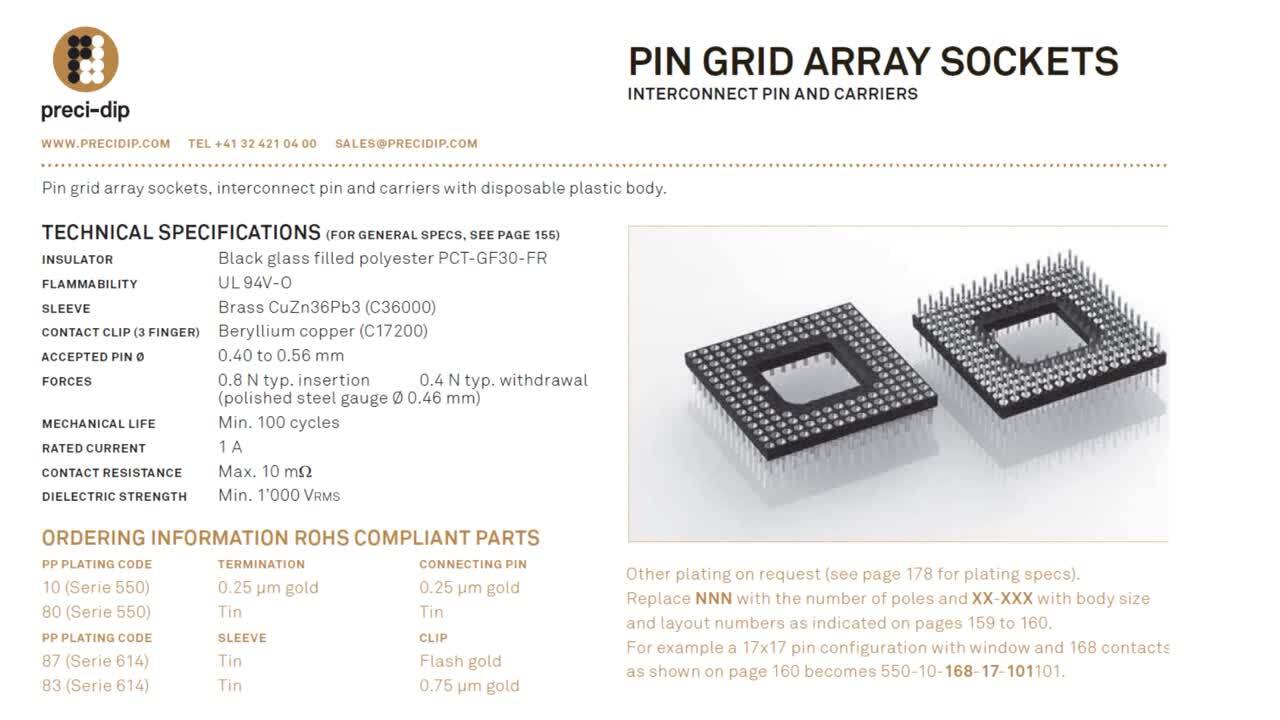 PRODUCT DESIGN TIPS v018 Pin Grid Arrays | DigiKey