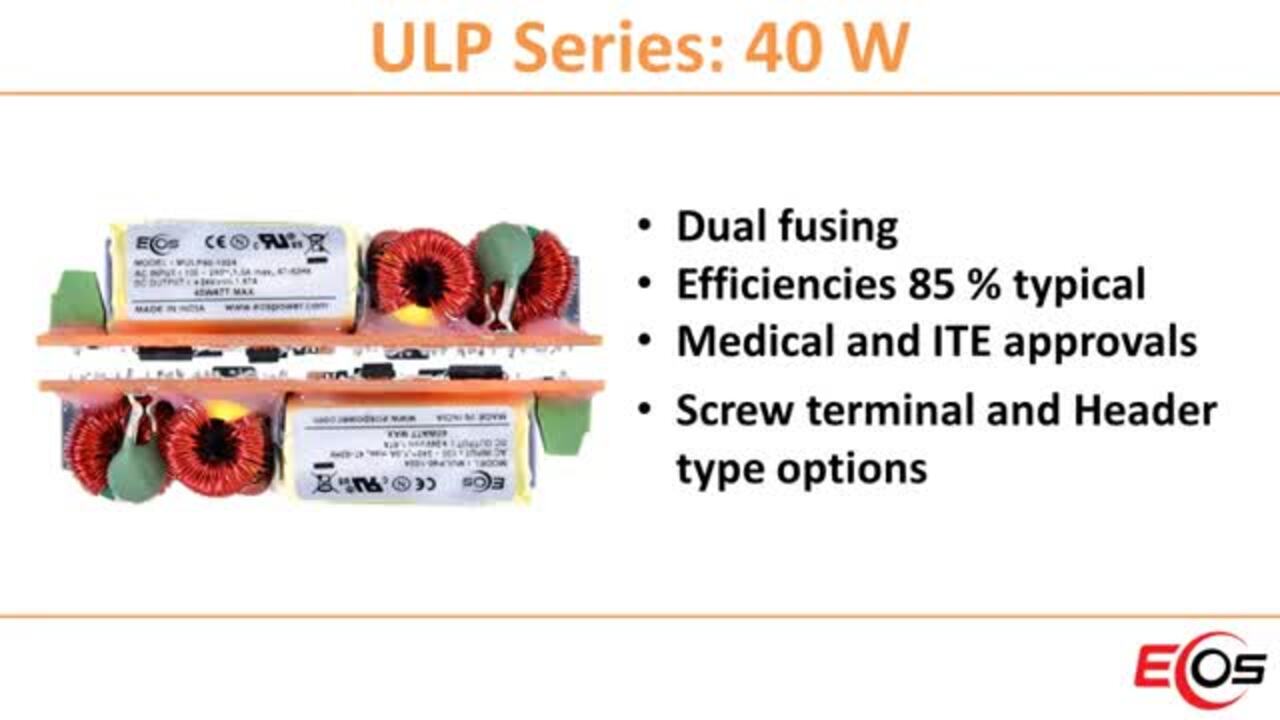 EOS Power (M)ULP40 Ultra Low-Profile Orange Power Supplies
