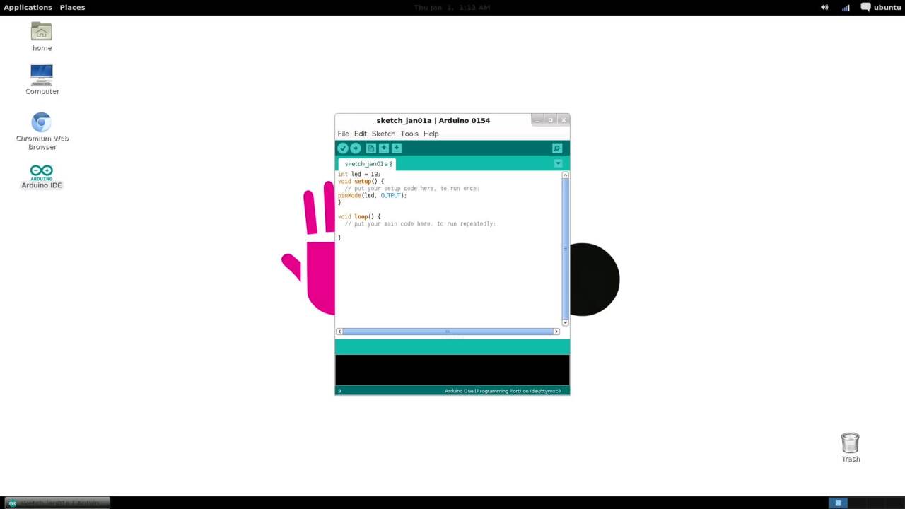 Getting started with Arduino-IDE on UDOO