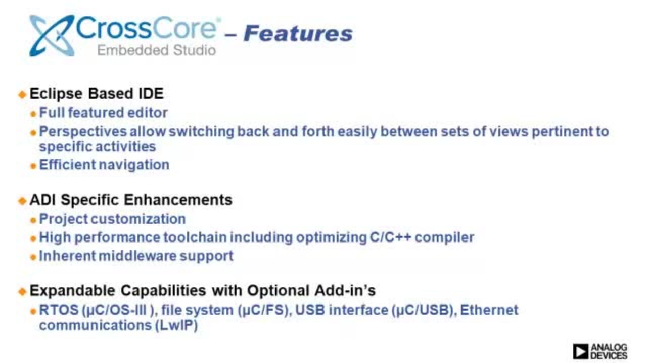 Introducing CrossCore® Embedded Studio | DigiKey