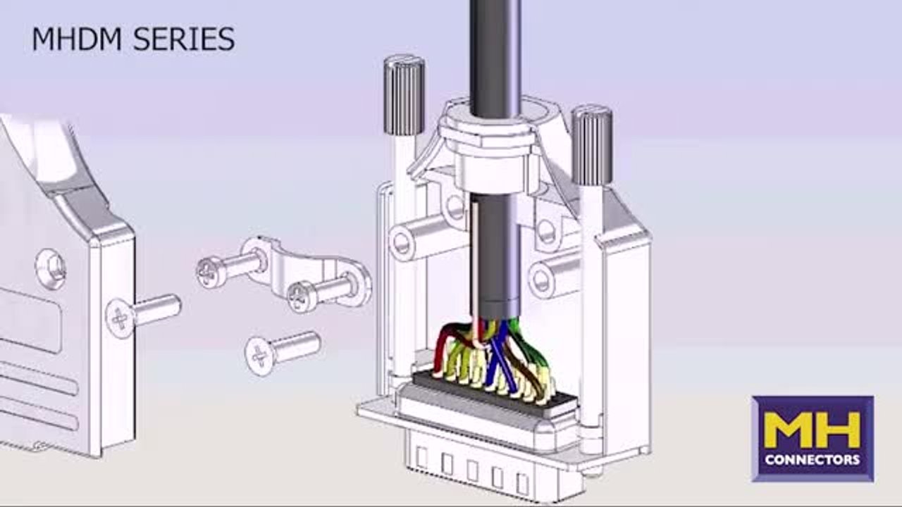 MH Connectors MHDM Die-Cast D-Sub hoods