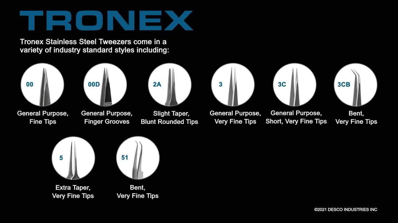 Tronex - Stainless Steel Precision Tweezers