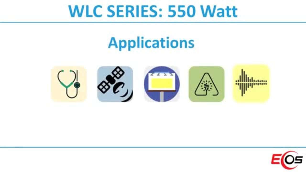 EOS Power (M)WLC550 Arctic Blue Series Power Supplies