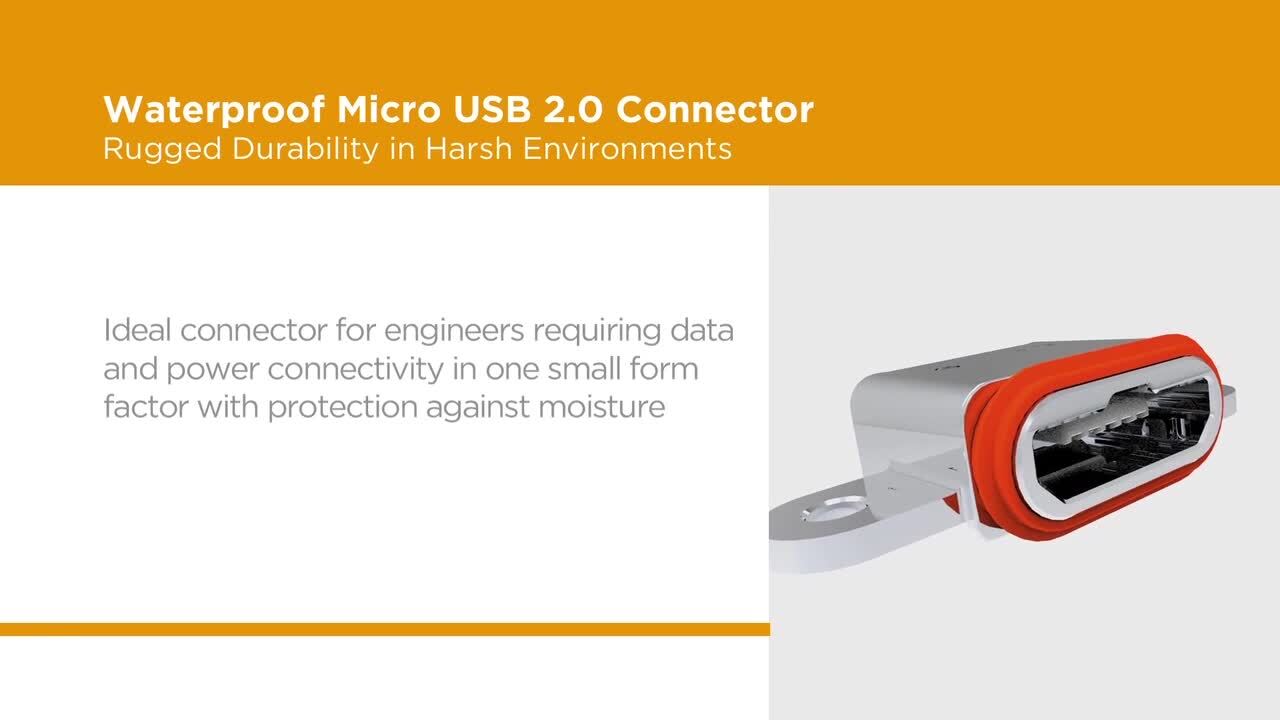 Waterproof Micro USB 2.0-HD