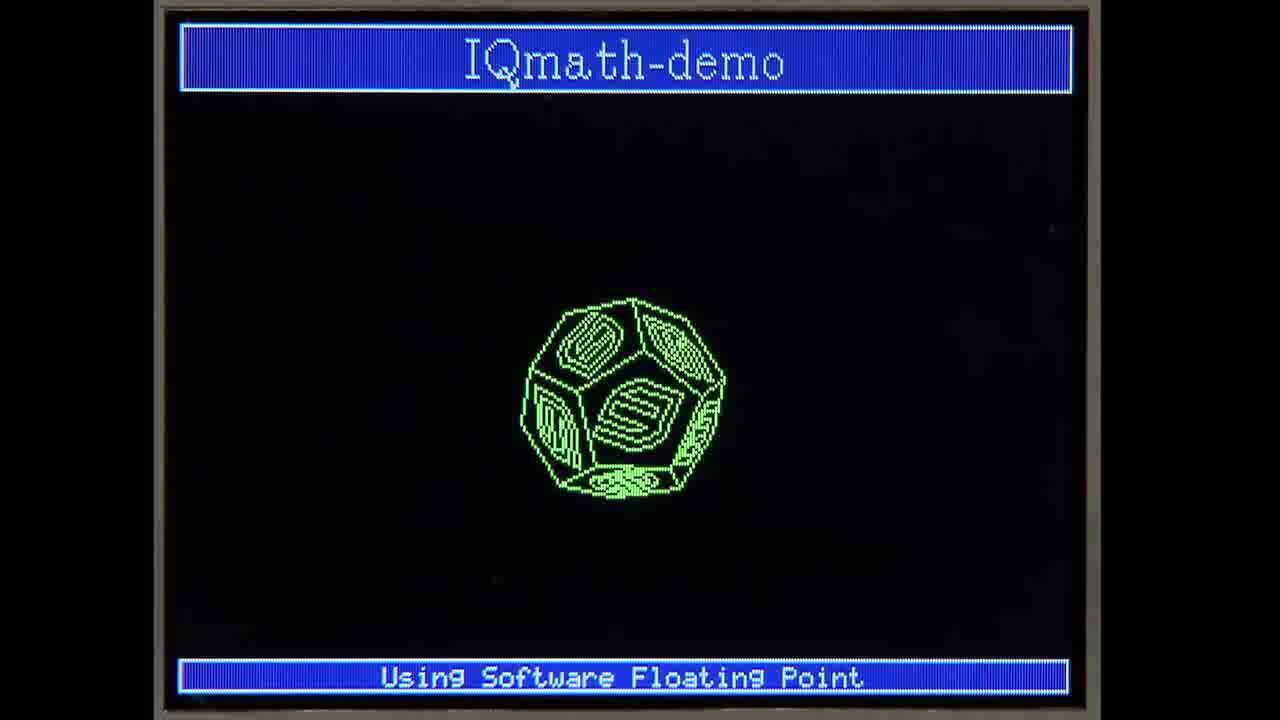 IQmath Library Demo for Microcontrollers