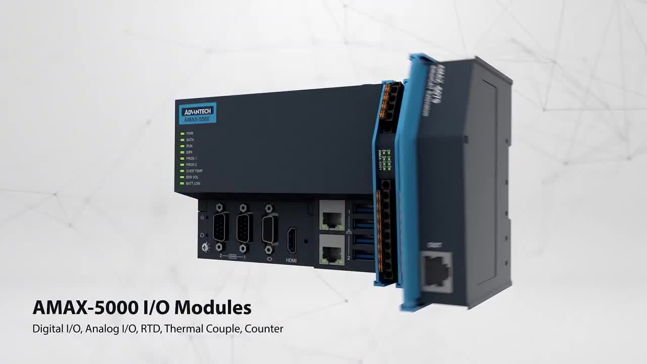Small but Powerful: AMAX-5000 Compact Controller and EtherCAT Slice I/O