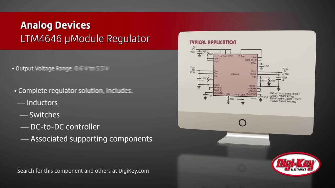 Analog Devices LTM4646 µModule Regulator | DigiKey Daily