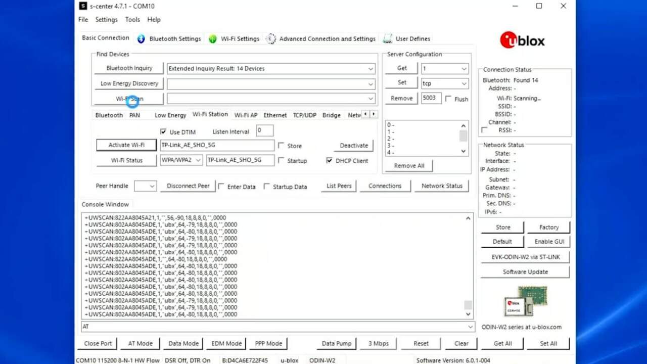 An introduction to U-ConnectXpress software for U-Blox short-range stand-alone modules