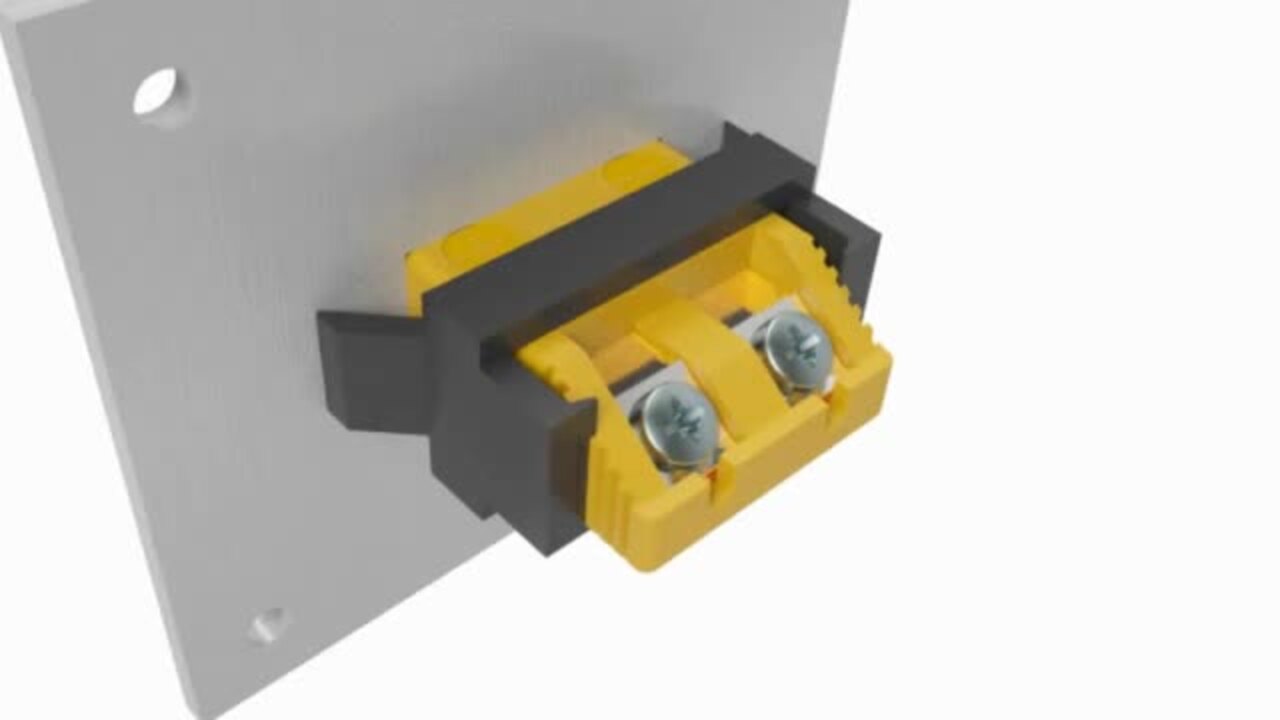 3D Animation of Miniature ANSI Thermocouple Connector Fascia Socket