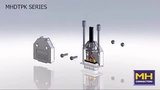 MH Connectors MHDTPK Die-Cast D-Sub hoods