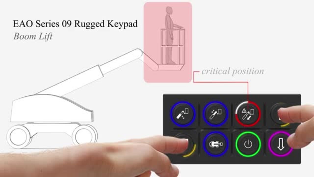 EAO - Series 09 Rugged Keypads Application Video – Boom Lift