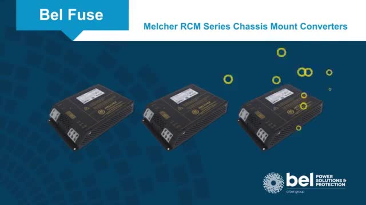 Bel Power Solutions Melcher™ RCM Series Chassis Mount Converters
