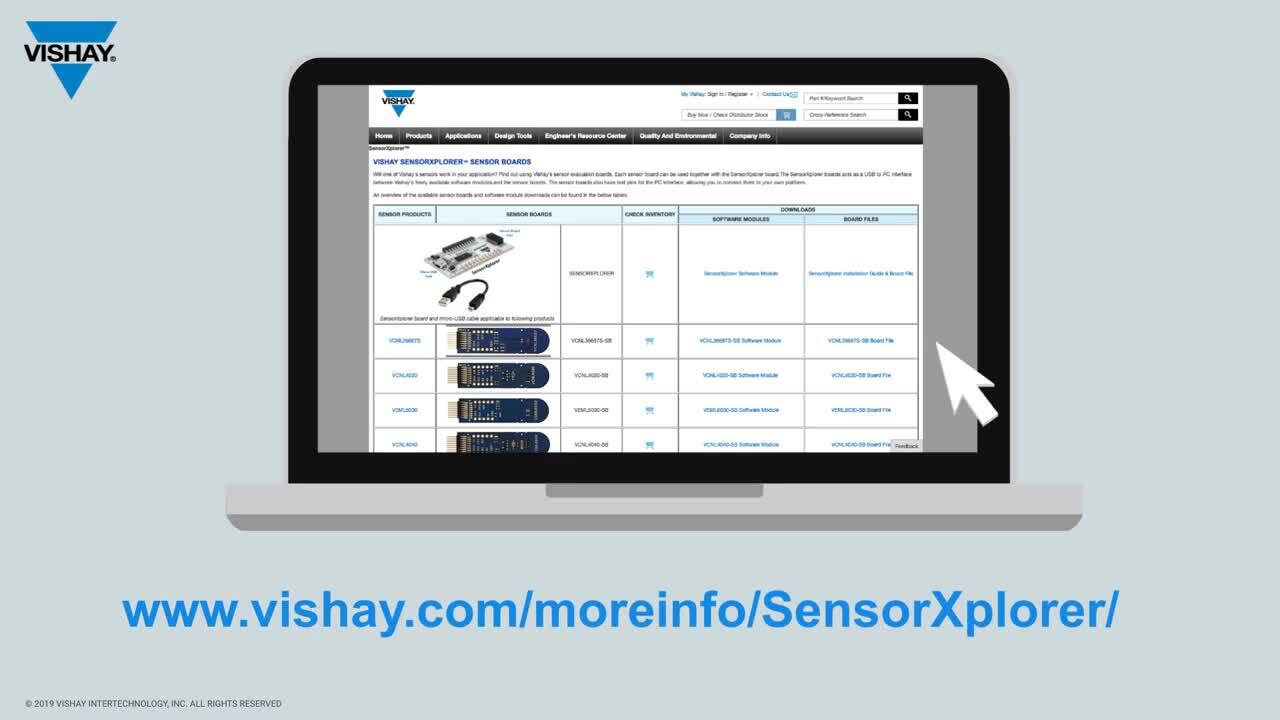 SensorXplorer™ software module for testing light-to-digital optical sensors