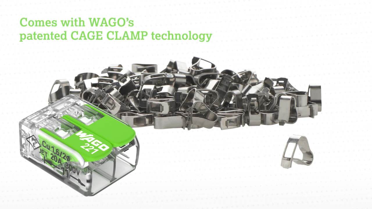 WAGO’s Green Range 221 Splicing Connectors are environmentally friendly