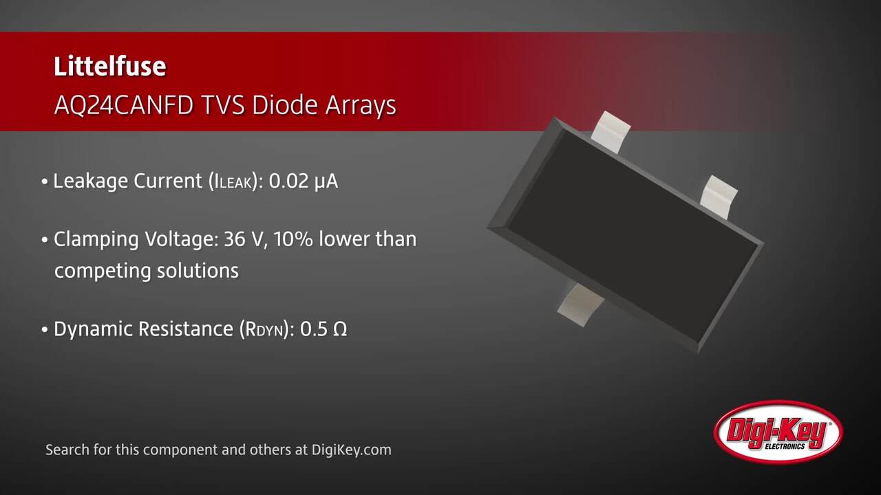 Littelfuse AQ24CANFD TVS Diode Arrays | DigiKey Daily