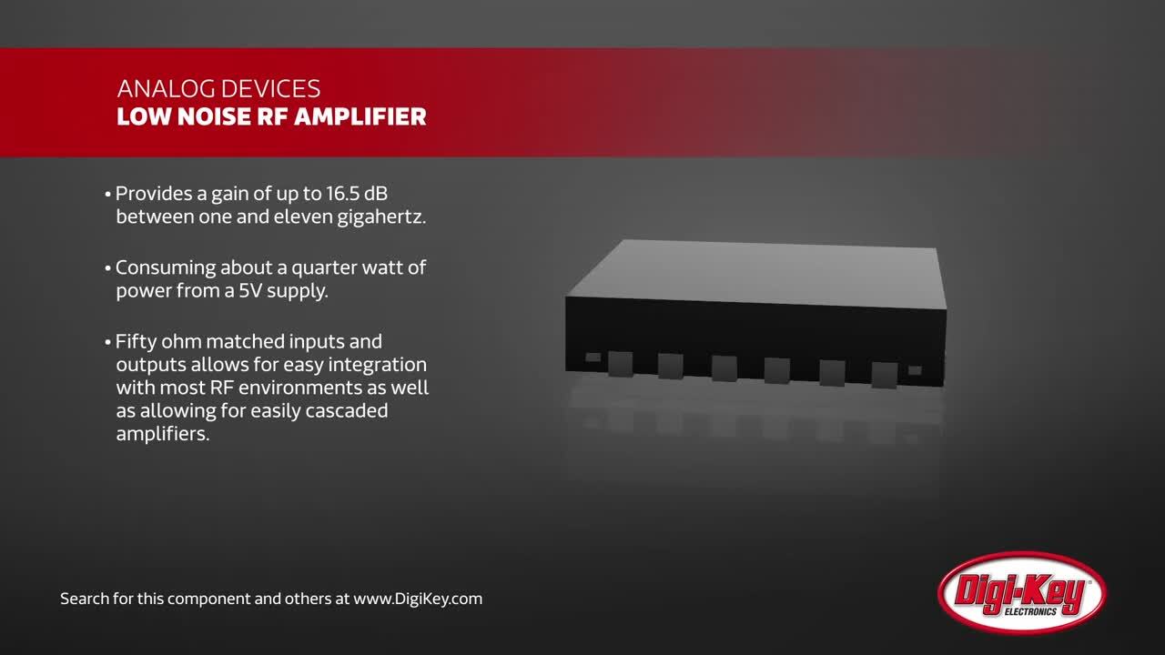 ADI's Low-Noise RF Amplifiers Product Overview | DigiKey Daily