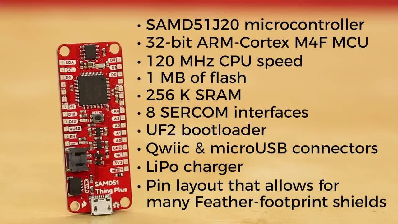 Product Showcase: SparkFun Thing Plus - SAMD51