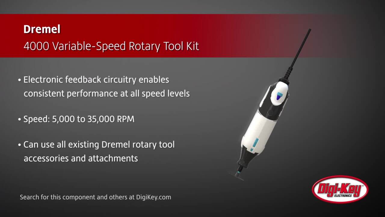 Dremel 4000 Variable-Speed Rotary Tool Kit | DigiKey Daily