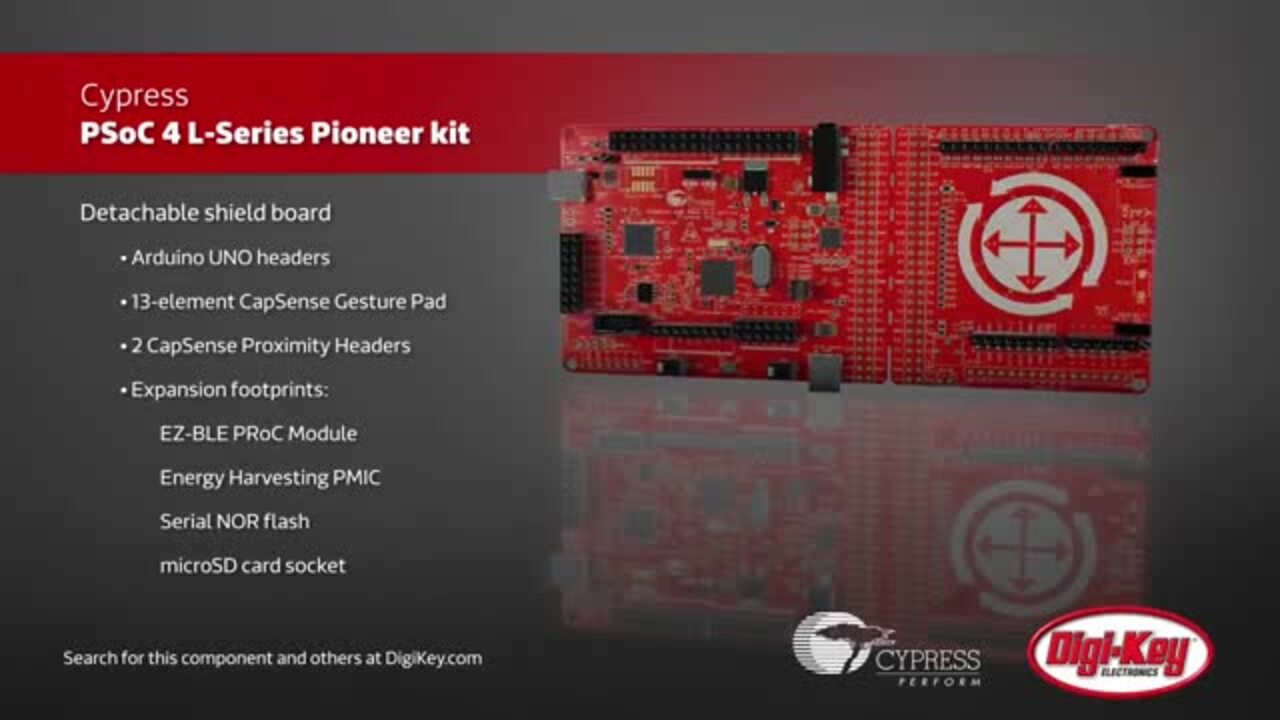 Infineon Technologies PSoC 4 L-Series Pioneer Kit | DigiKey Daily