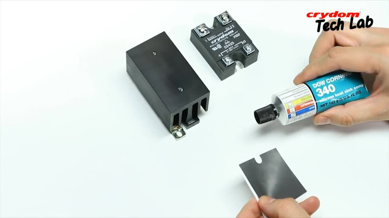 Crydom TechLab - How to correctly install a panel mounted Solid State Relay to a panel or heat sink