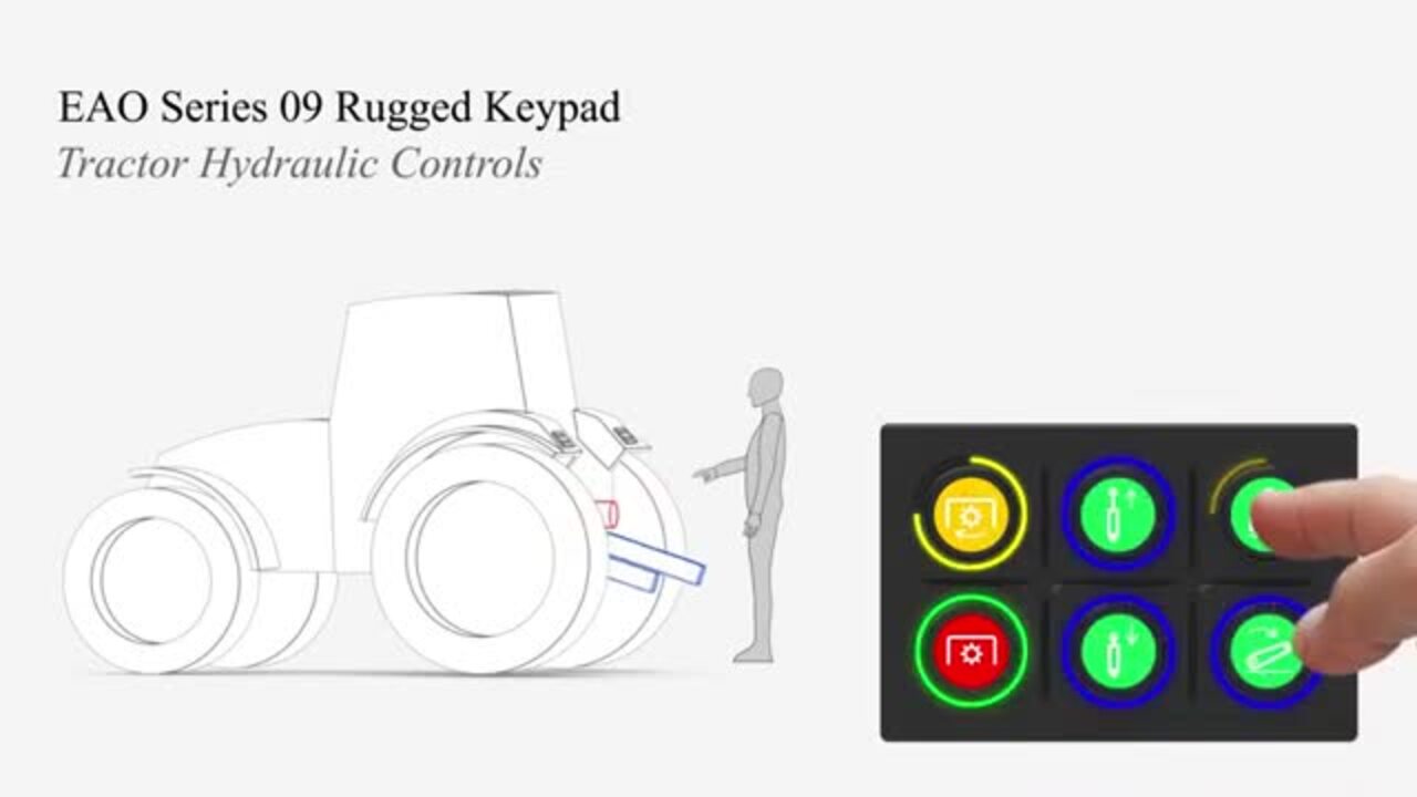 EAO - Series 09 Rugged Keypads Application Video – Tractor