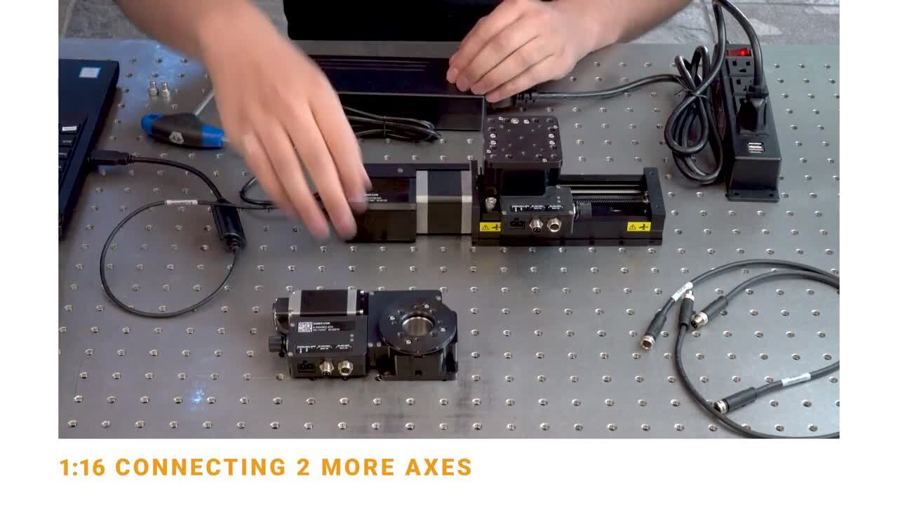 Plug & Play: Set up a 3-axis motion system in under 3 minutes!