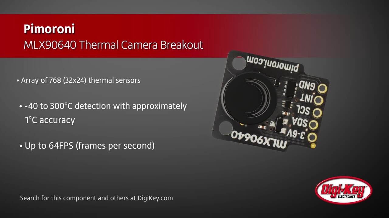 Module caméra thermique à angle 55° MLX90640 Breakout