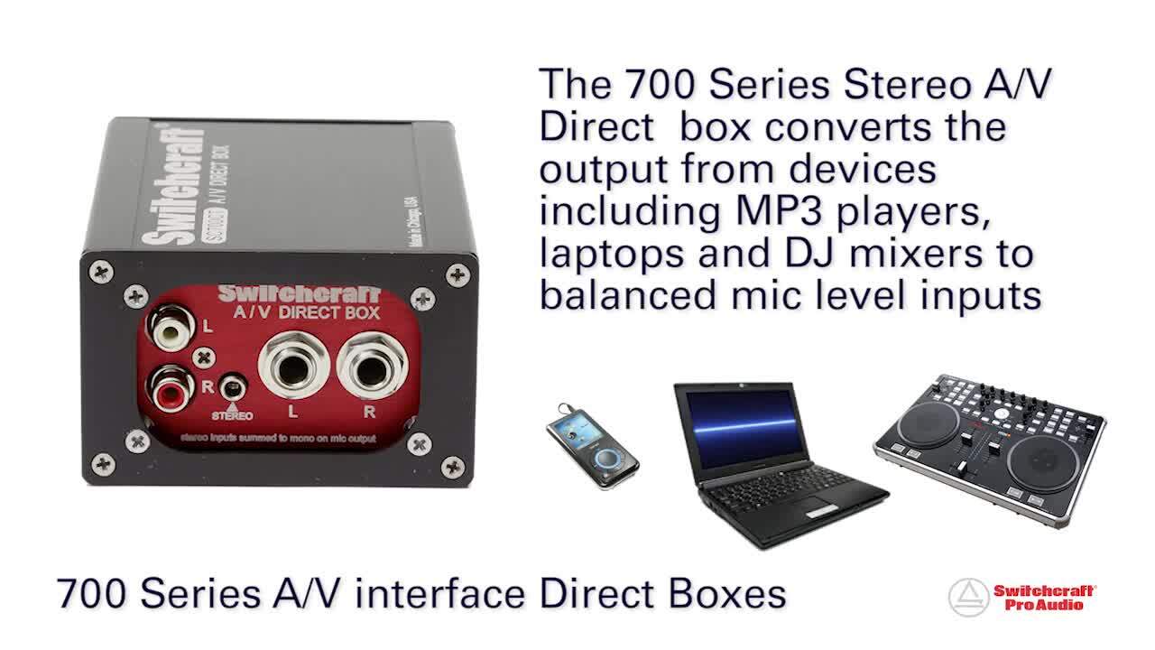 Switchcraft Pro Audio - 700 Series DI Boxes