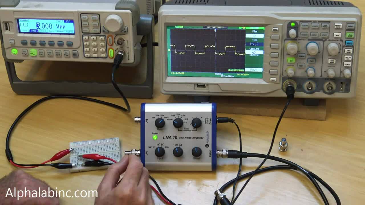 Significantly reduce oscilloscope noise with a low-cost low-noise differential probe