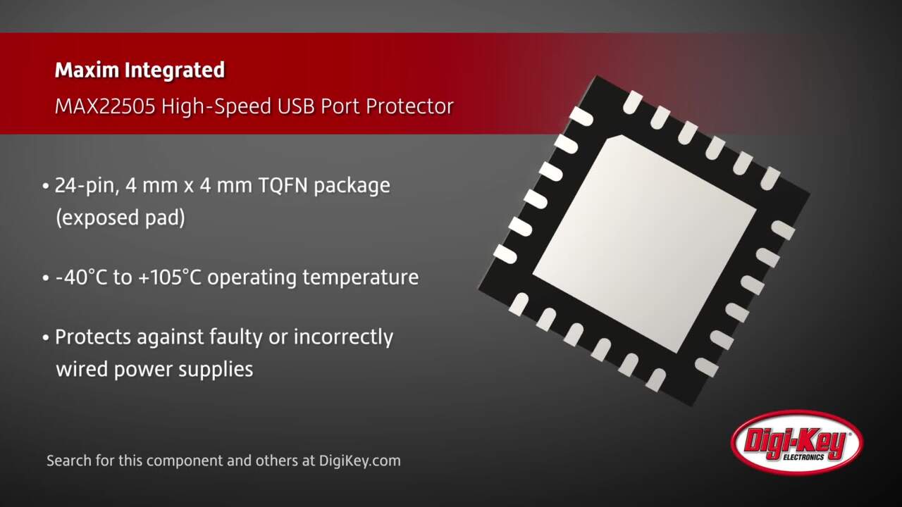 Analog Devices MAX22505 High-Speed USB Port Protector | DigiKey Daily