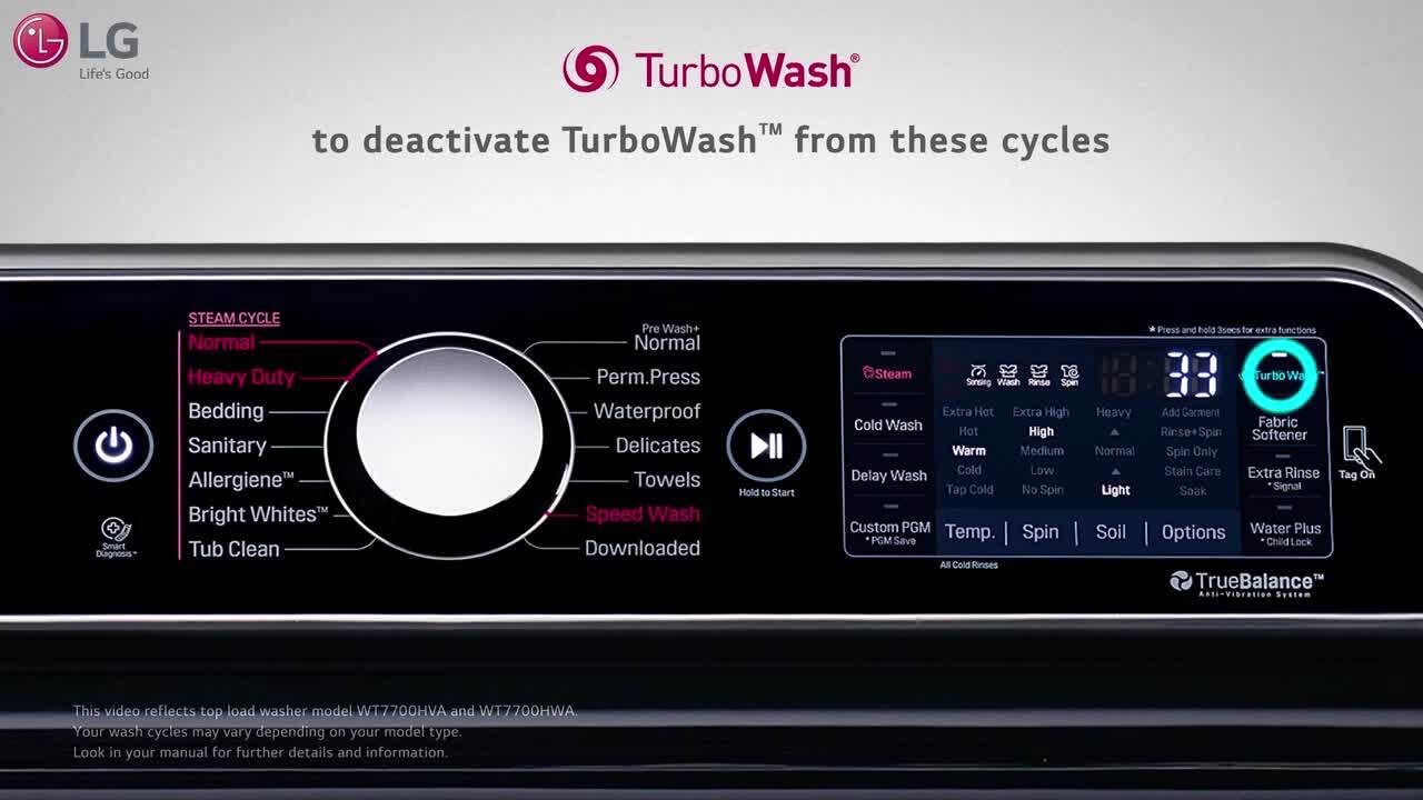 LG Washer – How to Use TurboWash™