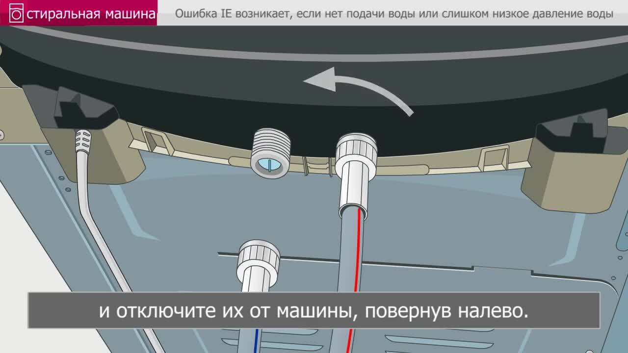 Видеоуроки: Видеоуроки: Ошибка IE возникает, если нет подачи воды или  слишком низкое давление воды | LG Uzbekistan