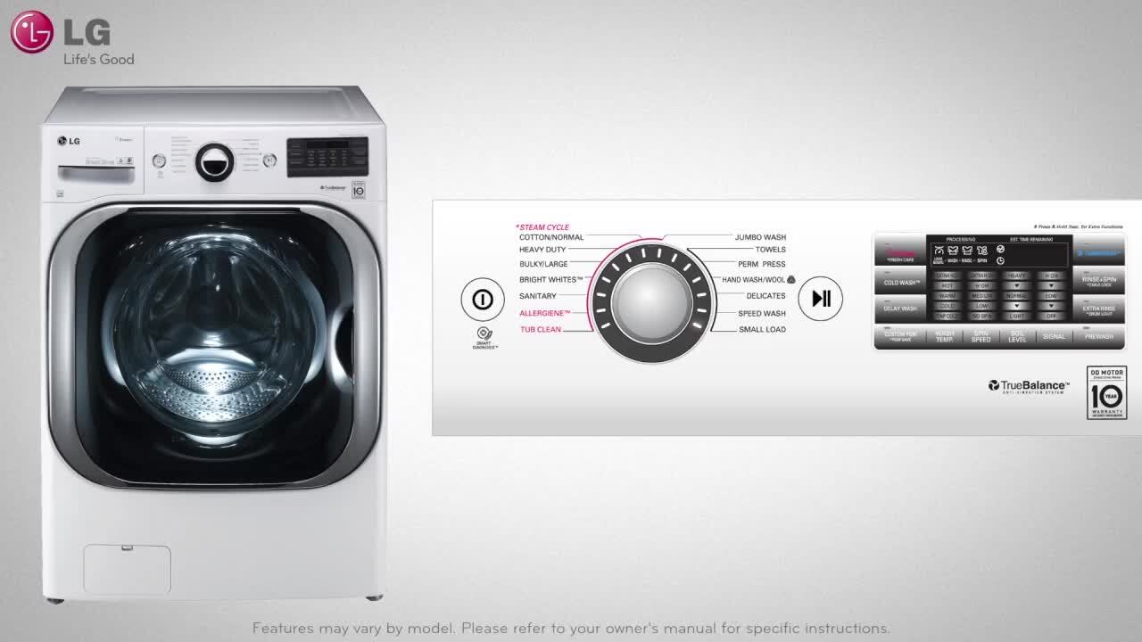 lg dryer how to use