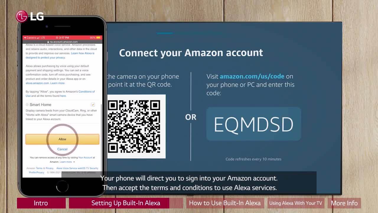 Lg tv with shops alexa support