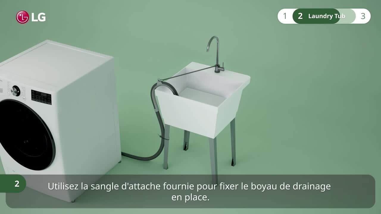Tuyau de vidange pour lave-linge Lg 5214FR3188G