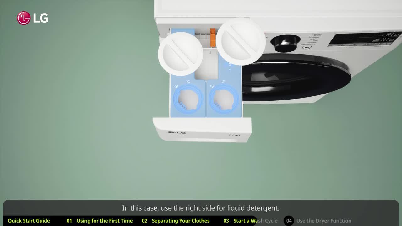 Lg washing machine first use discount