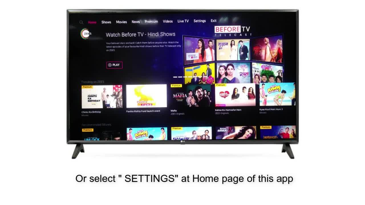 zee5 app on lg smart tv zee5 app on lg smart tv