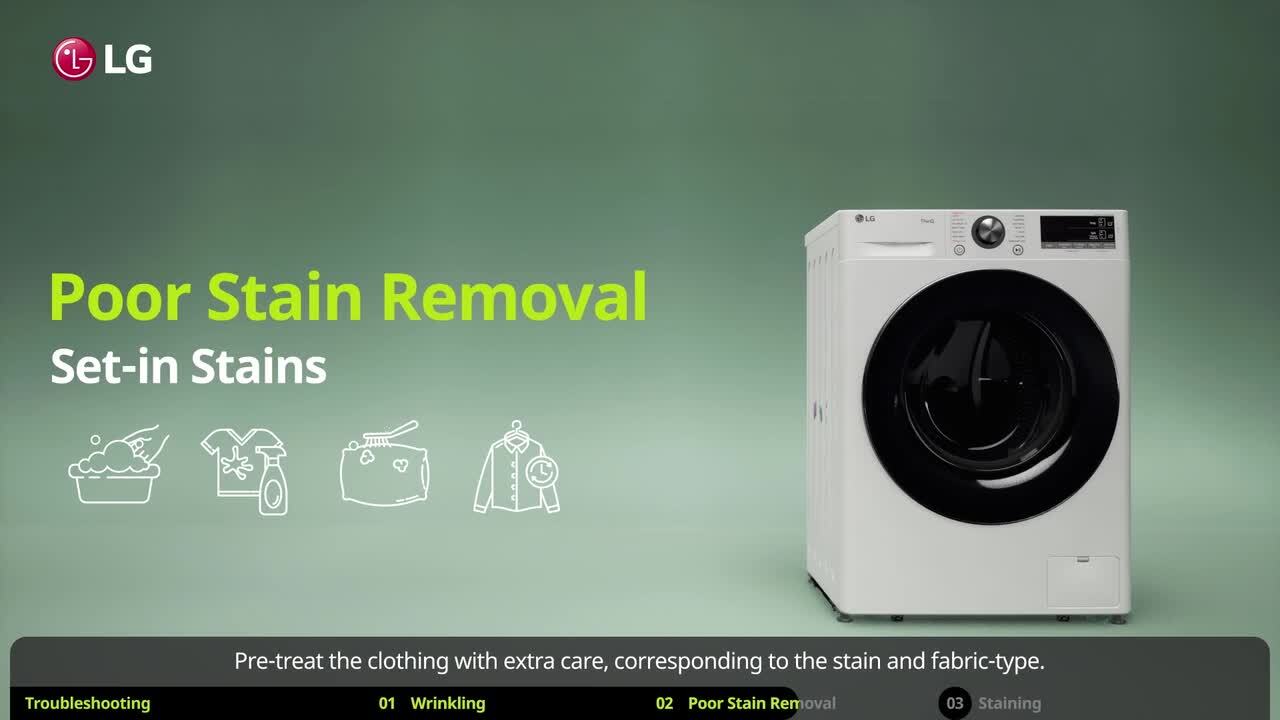 lg washer staining clothes