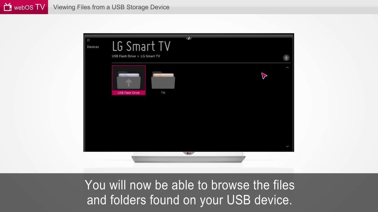 Viewing from a USB Storage - webOS Video | LG USA Support