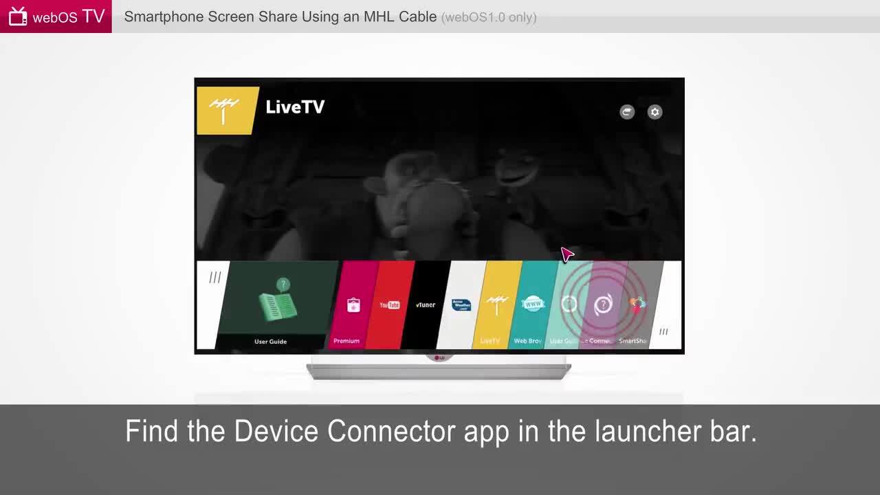 Видеоуроки: Видеоуроки: Совместное использование экрана смартфона с помощью  MHL - видео в webOS | LG Russia