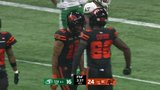 Rourke escapes Roughriders’ pass rush and finds McInnis for 59-yard gain